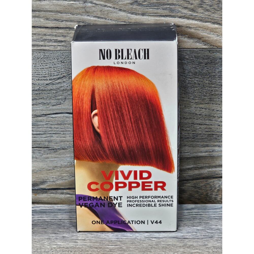 No Bleach London Vivid Copper Permanent Vegan Hair Color Dye V44